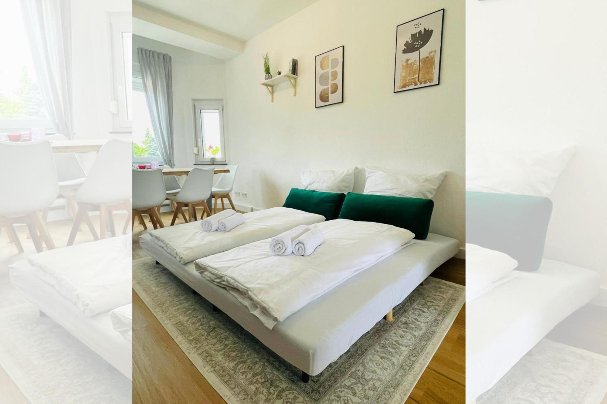 Peter Apartments - Wohnung 90Qm, 3 Schlafzimmer, Kueche, Wohnzimmer, Balkon, Netflix ฟุลดา ภายนอก รูปภาพ